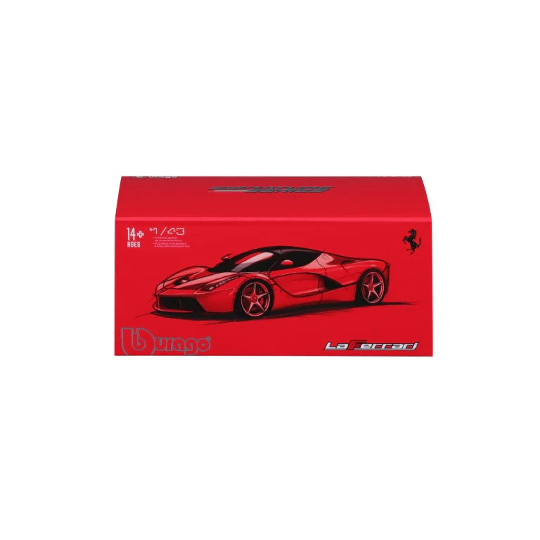 Bburago Signature Series 1/43 Scale Ferrari LaFerrari Diecast Car Model for 14+ Years (Red)