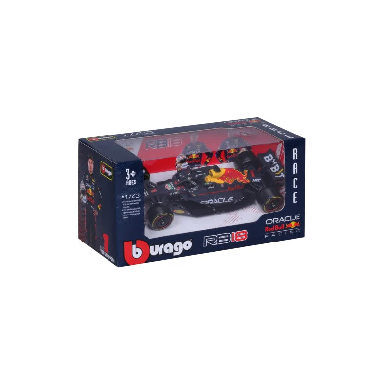 BBURAGO 1/24 2022 RED BULL RB18 #1 MAX VERSTAPPEN FORMULA 1 CAR MODEL