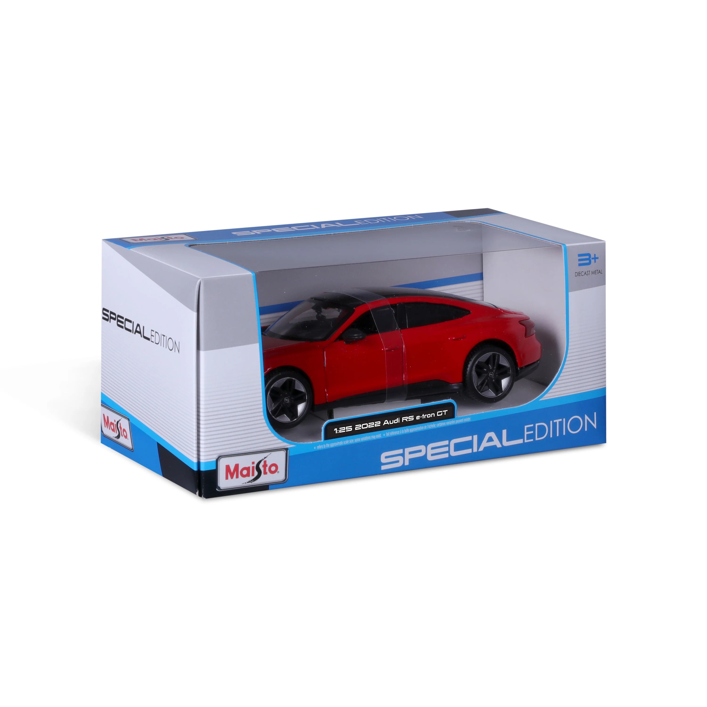 MAISTO 2022 AUDI- RS-E- TRON-GT- RED 1/24 DIECAST  CAR MODEL