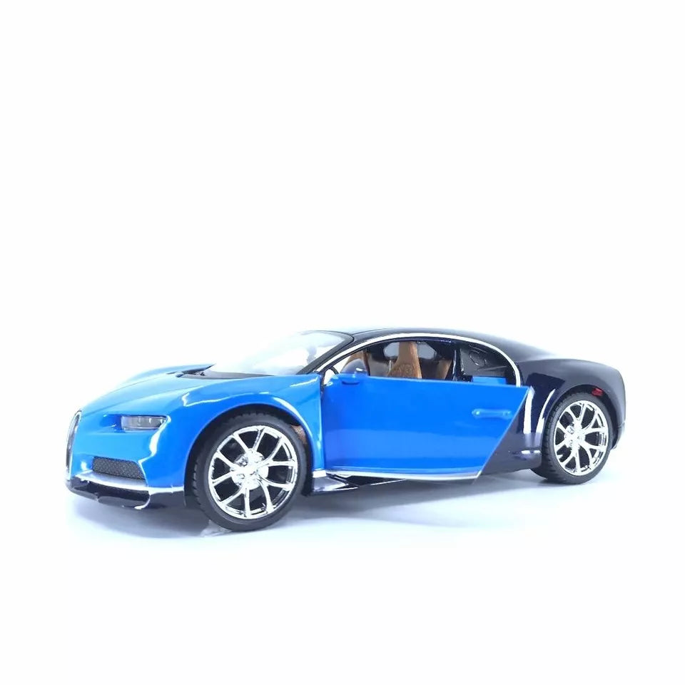 MAISTO BUGATTI CHIRON 1/24 BLUE BLACK DIECAST MODEL