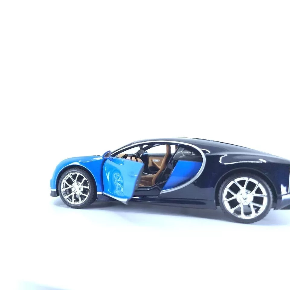 MAISTO BUGATTI CHIRON 1/24 BLUE BLACK DIECAST MODEL