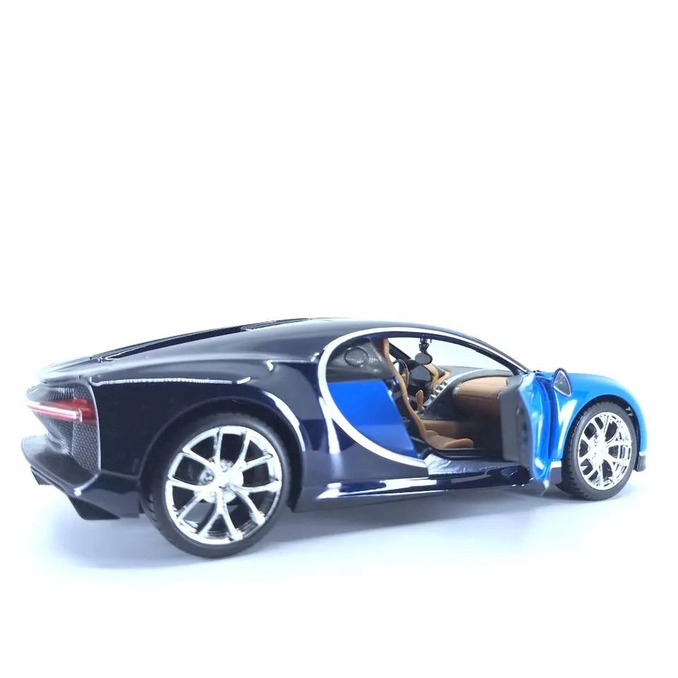 MAISTO BUGATTI CHIRON 1/24 BLUE BLACK DIECAST MODEL