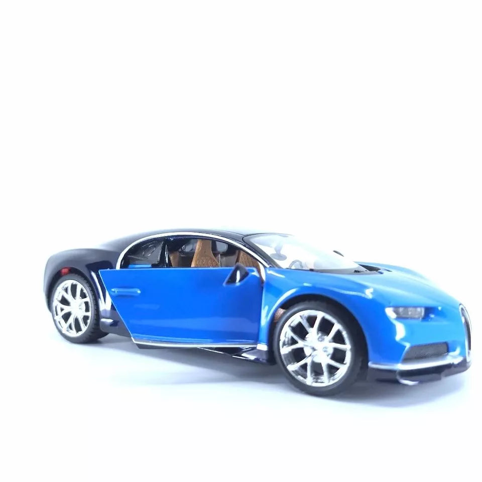 MAISTO BUGATTI CHIRON 1/24 BLUE BLACK DIECAST MODEL