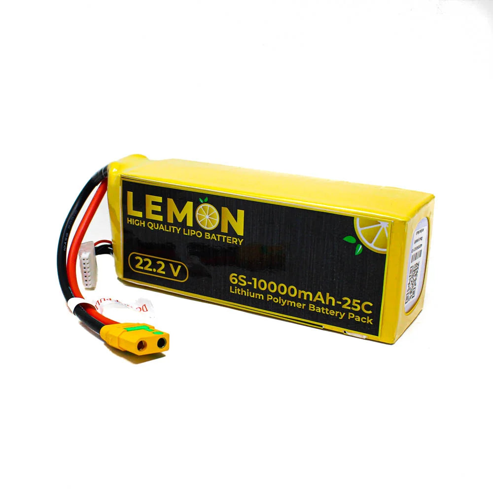 Lemon LIPO 10000mAh 6S 25C/50C Lithium Polymer Battery Pack