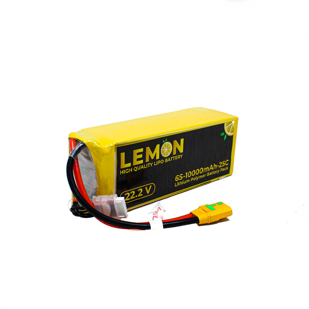 Lemon LIPO 10000mAh 6S 25C/50C Lithium Polymer Battery Pack