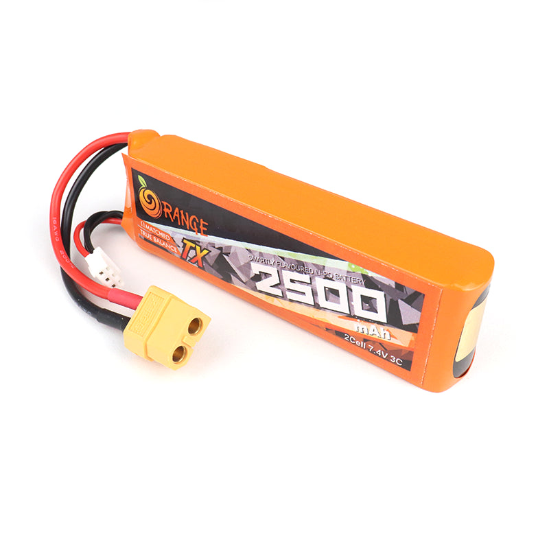 Orange Transmitter (TX) 2500mAh 2S 3C (7.4V) Lithium Polymer Battery P ...