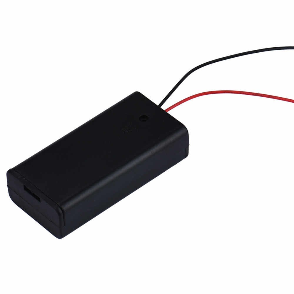 2 x 1.5V AA battery holder with cover and On/Off Switch