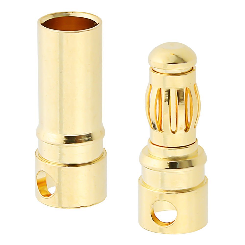 4mm Gold Connectors Male/Female Pair-1 Pairs