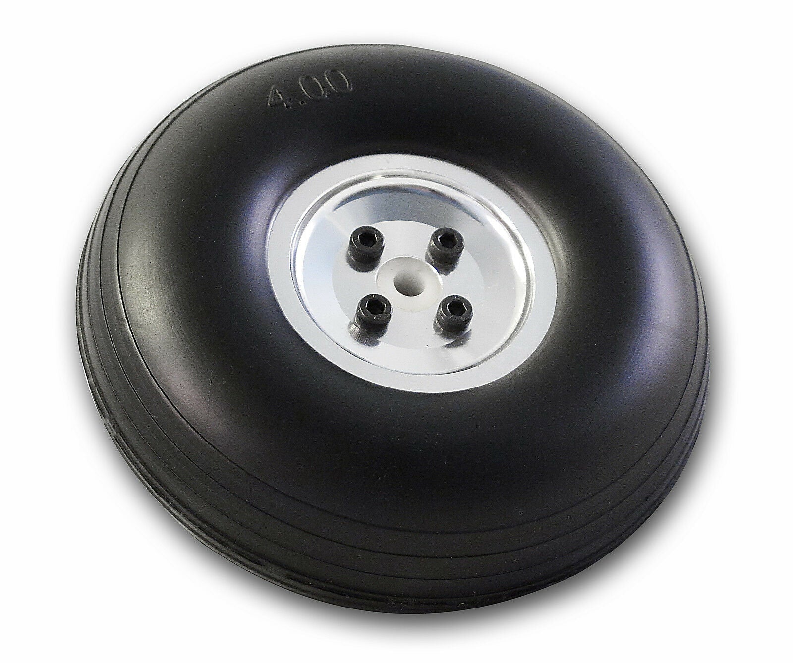 Rubber PU Wheel With Aluminium Hub 1.75"