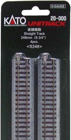 KATO N-STRAIGHT TRACK   3/4 248MM