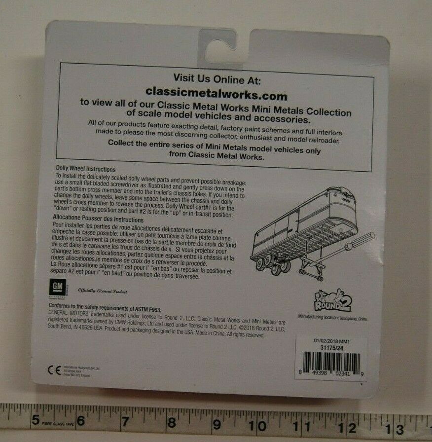 HO SCALE 41/46 CHEVROLET MINI METALS