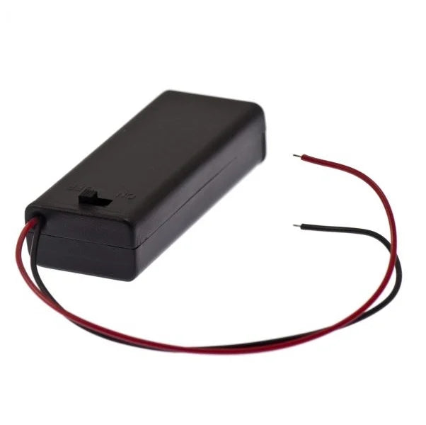 2 x 1.5V AAA battery holder with cover and On/Off Switch