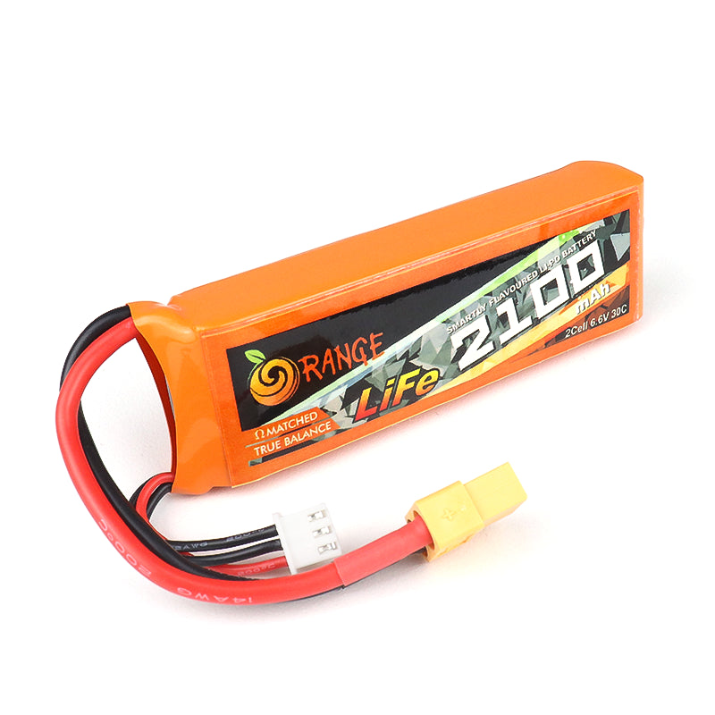 ORANGE Li-Fe 2100mAh 2S 30C/60C LITHIUM IRON PHOSPHATE BATTERY PACK (LiFePO4)