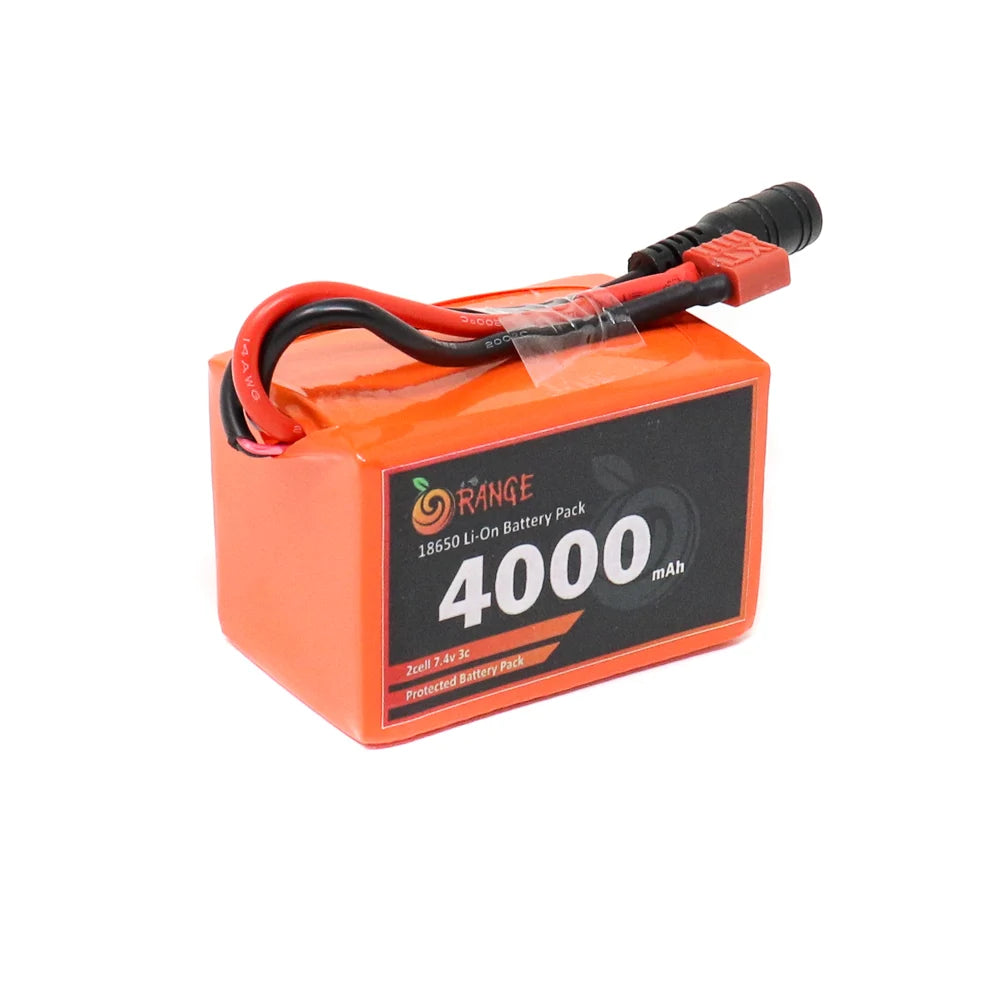 Orange 18650 Li-ion 4000Mah-2s-7.4v-3c 2S2P