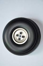 Rubber PU Wheel With Aluminium Hub 5"