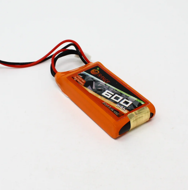 Orange 600mAh 2s 45c/90c Lithium Polymer Battery Pack (Lipo)