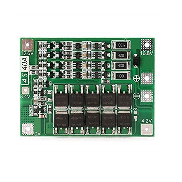 4 Series 40A 18650 Lithium Battery Protection Board 14.8V 16.8V with Balance for Drill Motor Lipo Cell Module