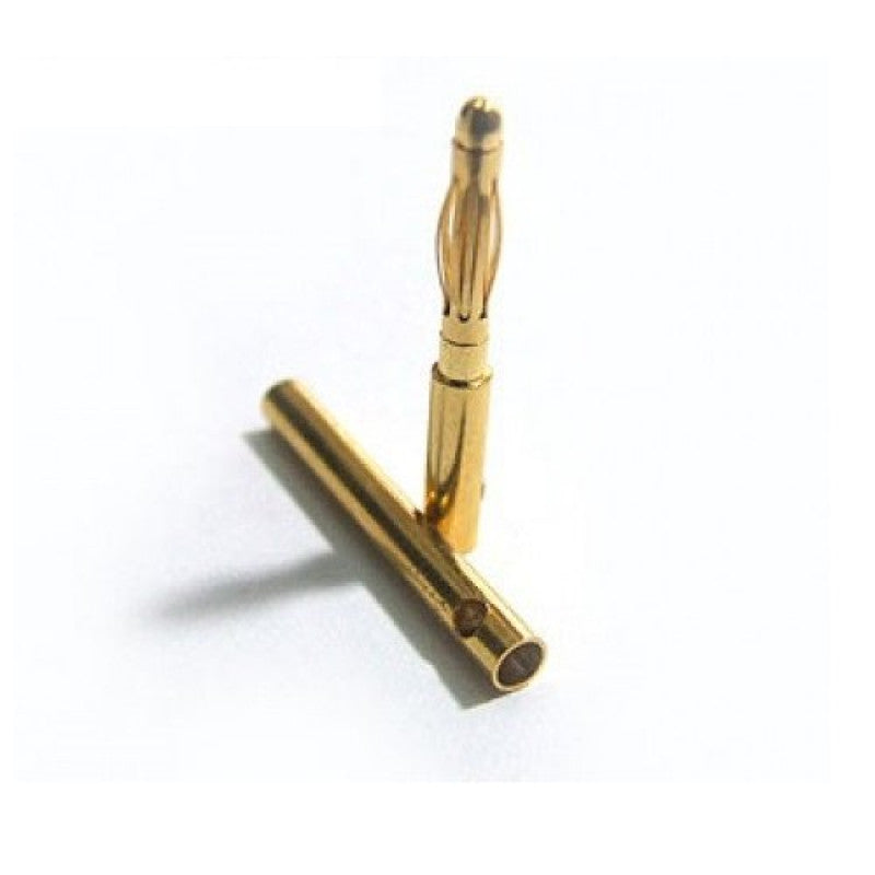 2mm Gold Connectors-3 Pairs (6pcs.)