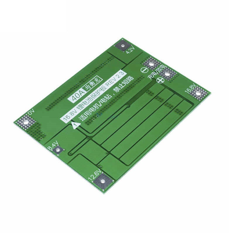 4 Series 40A 18650 Lithium Battery Protection Board 14.8V 16.8V with Balance for Drill Motor Lipo Cell Module