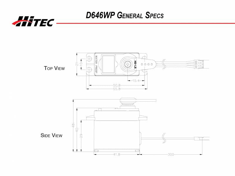 Hitec D-646WP 32-Bit Waterproof Servo