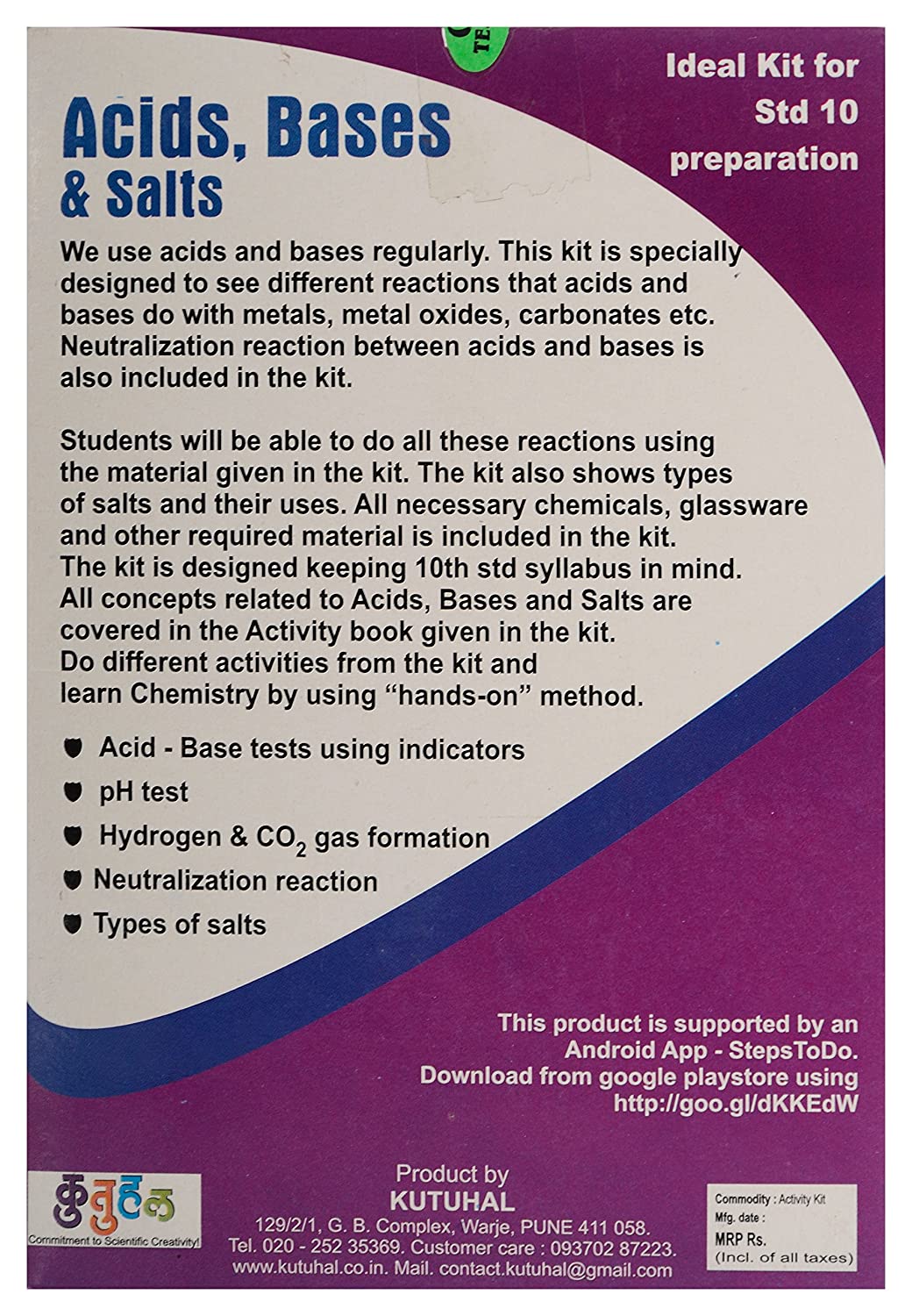 Acids, Bases & Salts