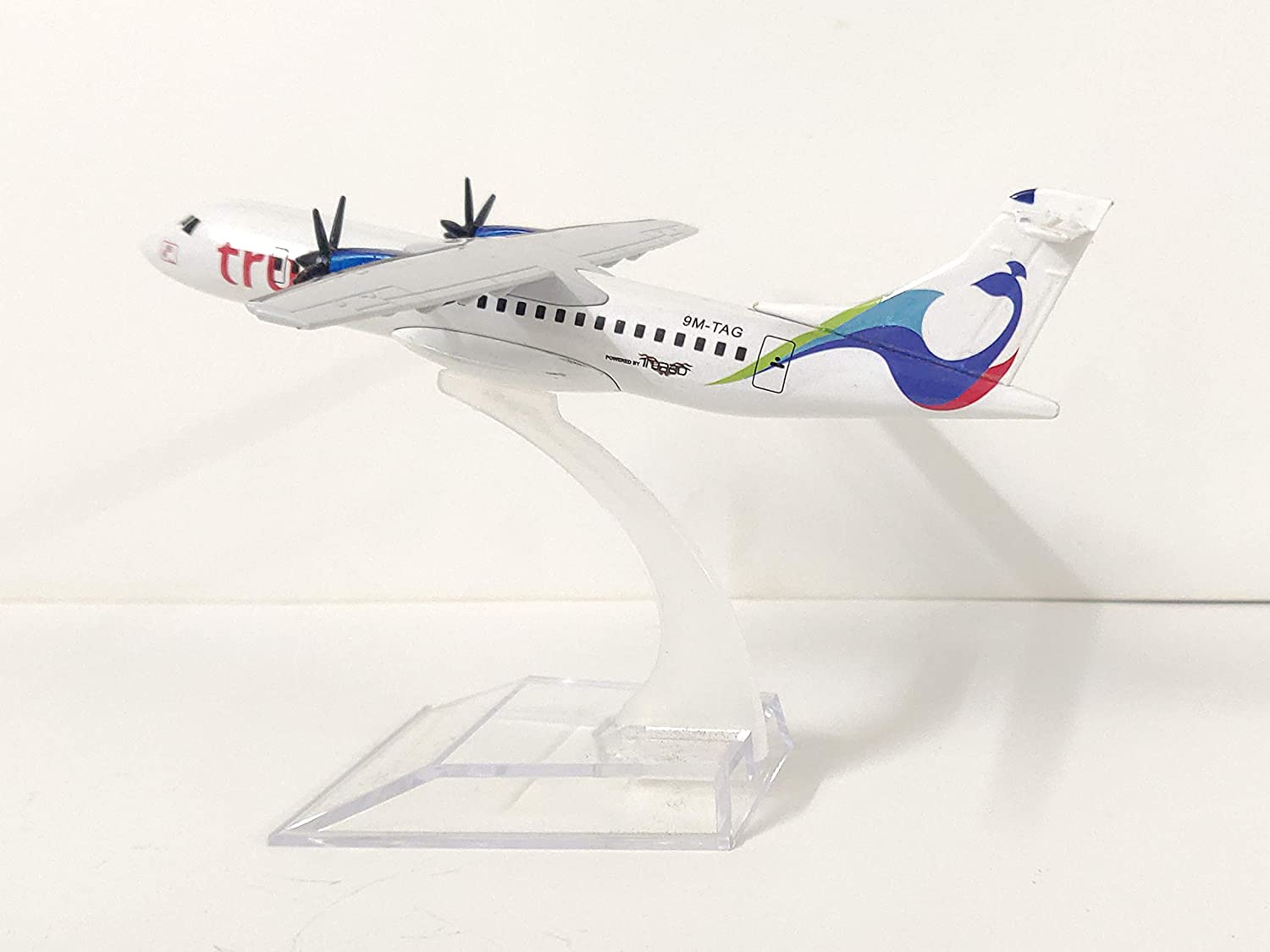 Airplane Diecast Trujet Airways Type ATR 72 600 Turboprop 16CM