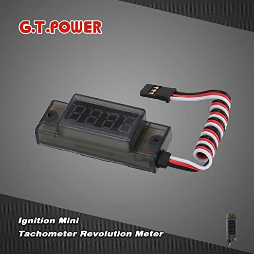 G.T.Power Ignition Mini Tachometer Revolution Meter For Rc Cdi Petrol Gas Engine