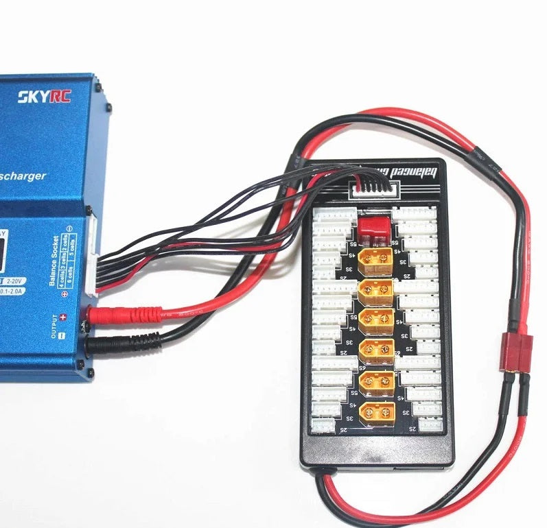 Parallel charging Board for 6 packs 2~6S (XT60-Male)