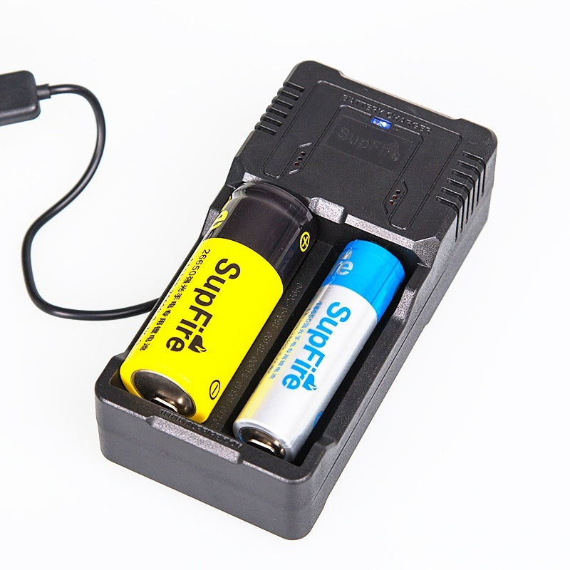 Supfire Portable Double Groove Battery Charger