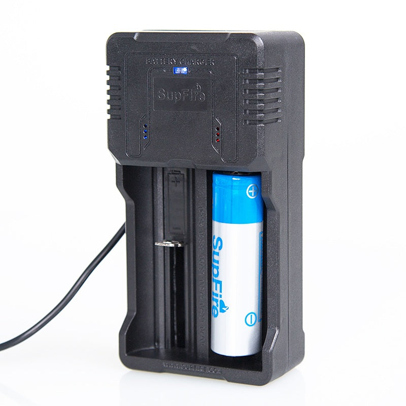 Supfire Portable Double Groove Battery Charger