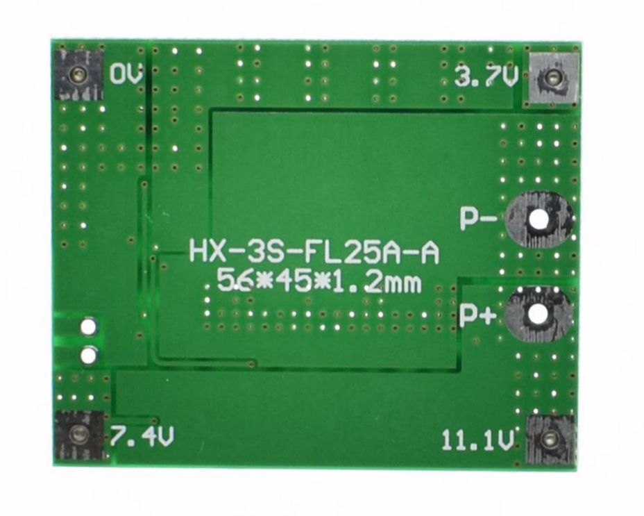 3S 12V 25A 18650 Lithium Battery Protection Board