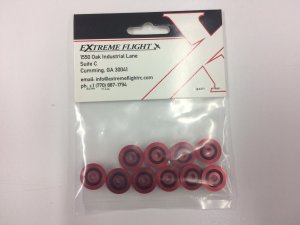 Extreme Flight Washer with O ring 3mm - Red 10pcs