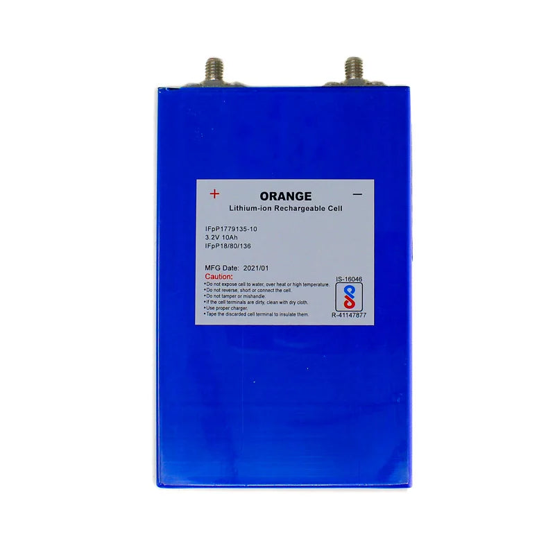 Orange A Grade10Ah 3.2V Prismatic LiFePO4 Battery