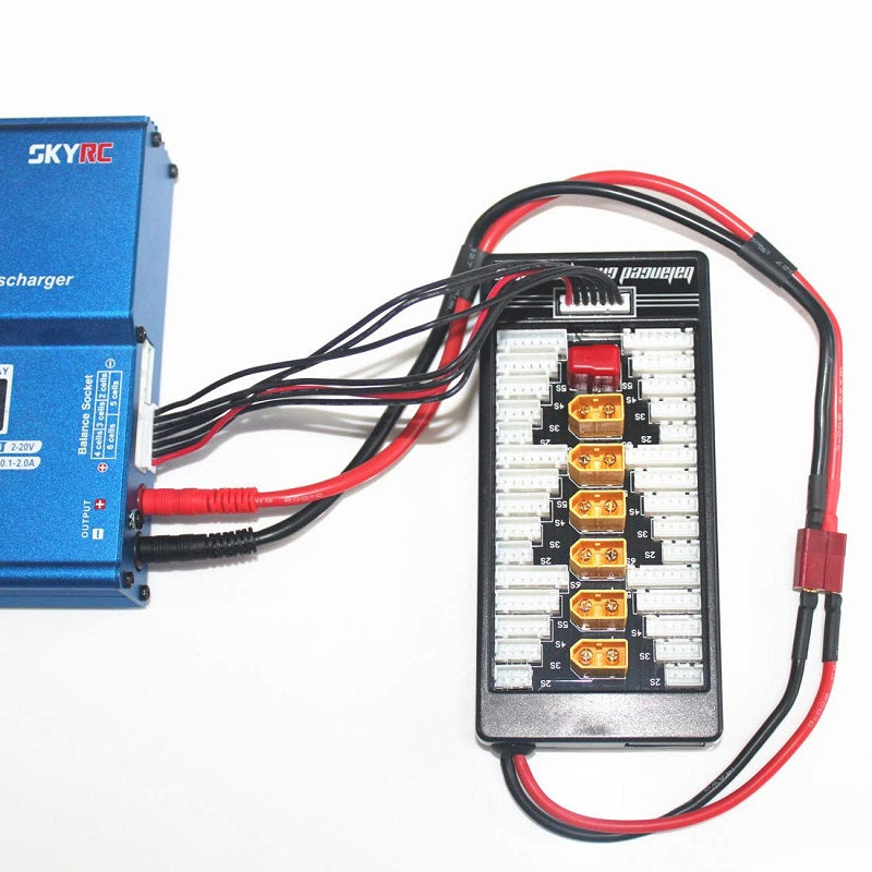 Parallel charging Board for 6 packs 2~6S (XT60-Male)