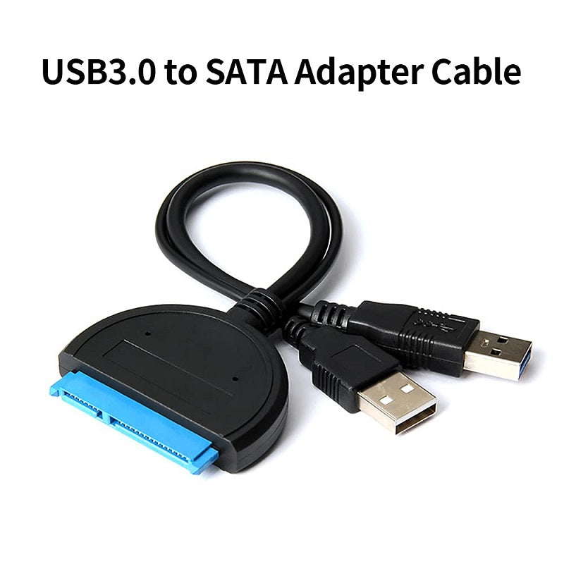 USB3.0 to SATA 2.5, Inch External Hard Disk, Data Cable, With USB Power Supply