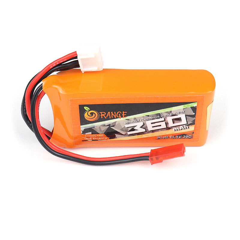 Orange 360mAh 3S 30C/60C (11.1v) Lithium Polymer Battery Pack (LiPo)