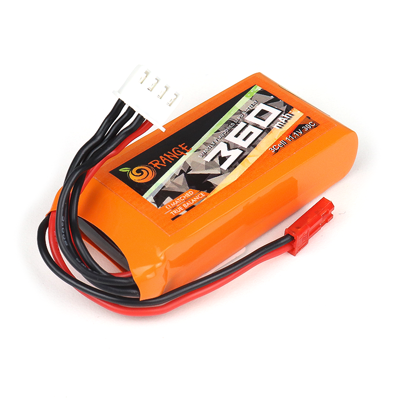 Orange 360mAh 3S 30C/60C (11.1v) Lithium Polymer Battery Pack (LiPo)