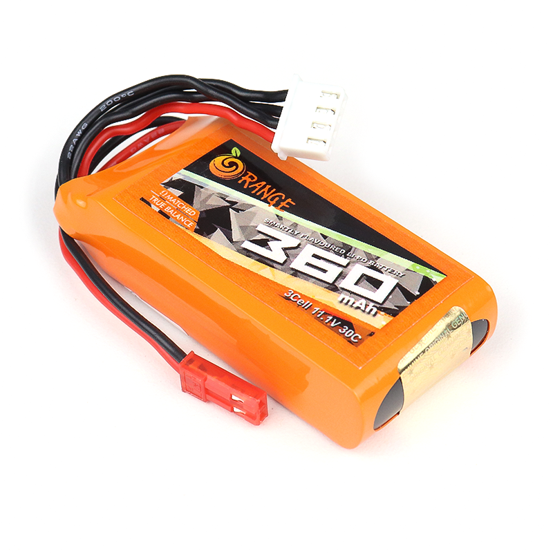 Orange 360mAh 3S 30C/60C (11.1v) Lithium Polymer Battery Pack (LiPo)