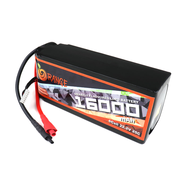 Orange 16000 mAh 6S 25C/50C Lithium polymer battery Pack