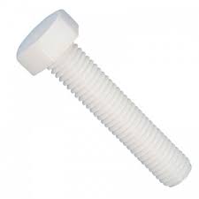 Nylon Screw White M6 x L40mm