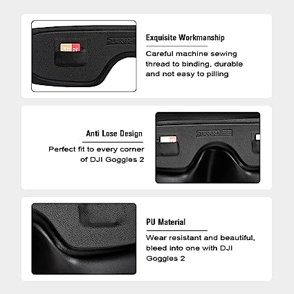 Pu Protective Lens Cover With Antenna Storage Box For Dji Avata Fpv Drone Dji Goggles 2 Dust Proof