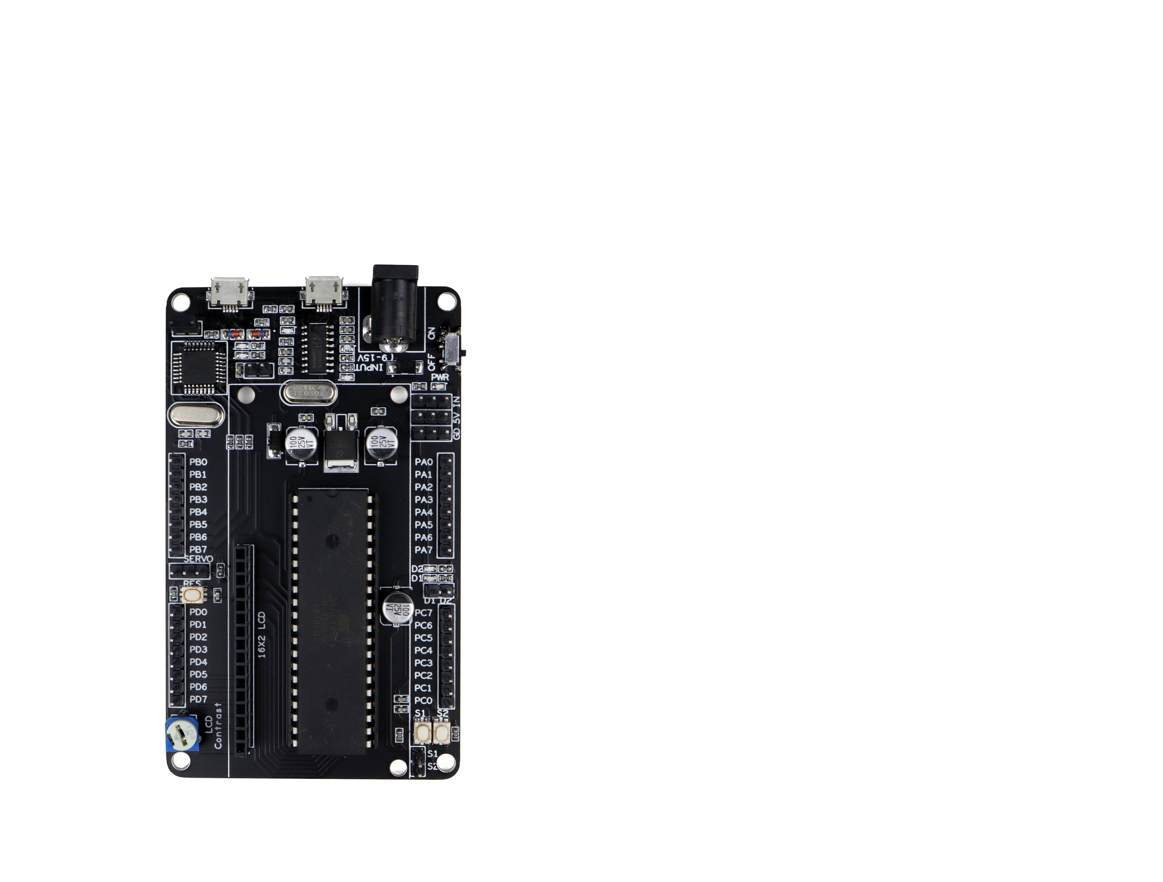 SmartElex ATmega32 Development Board on-board Programmer