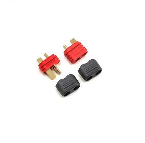 T Style Male-Female Connector Pair with Insulating Caps