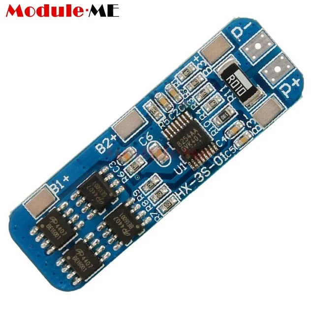 3S 10A 12V 18650 Lithium Battery Charger Board Protection Module