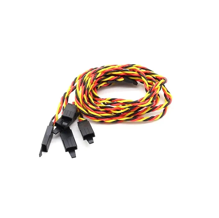 SafeConnect Twisted 100cm 22AWG Servo Lead Extention (JR) with Hook-1Pcs.