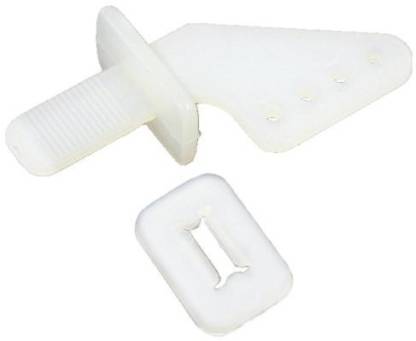 Control Horn (POM) 04 Holes - 20x27mm (Pack of 5) White