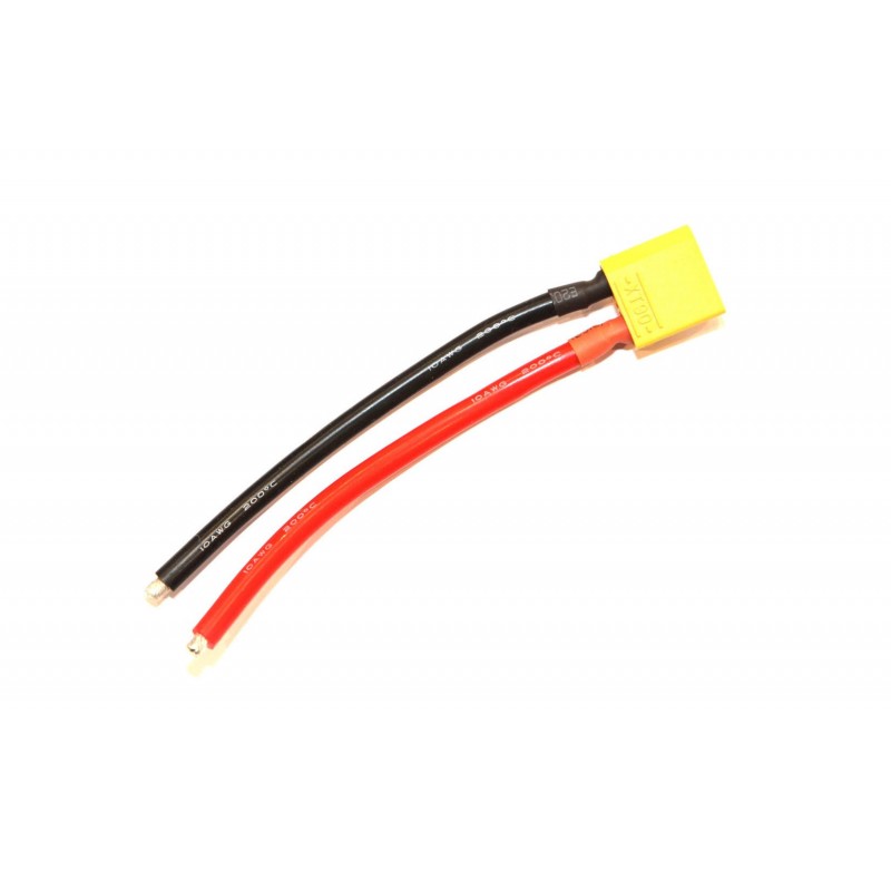 SafeConnect XT90 Plug Female 10AWG 10cm Connector-1Pcs.